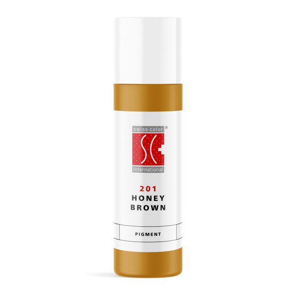 Bouteille de pigment avec le pigment 201 Honey Brown