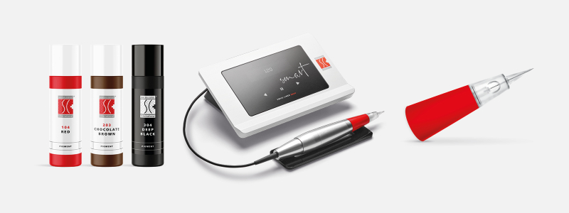 Les meilleures couleurs de maquillage permanent Swiss Color, appareils, pièces à main et accessoires pour votre studio de maquillage permanent et de microblading.
