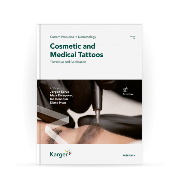Photo d'un livre sur les cosmétiques et les tatouages médicaux